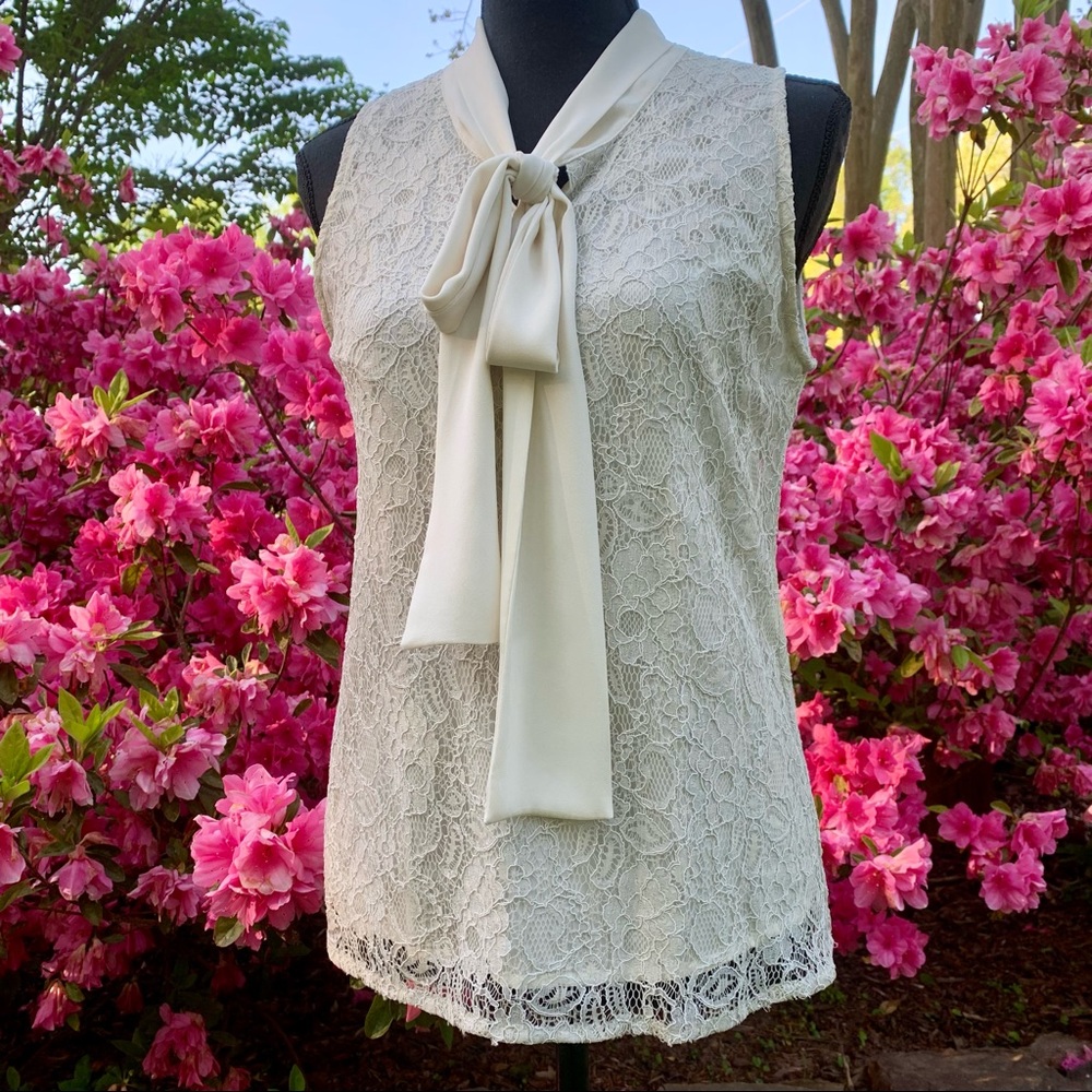 The Limited (Scandal Collection) ivory lace blouse